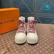 Louis Vuitton Ruby Flat Ranger In Pink Boots - 4