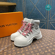 Louis Vuitton Ruby Flat Ranger In Pink Boots - 2