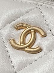 Chanel Classic White Box With Chain 8.5x11x7cm  - 6