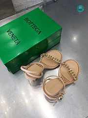 Bottega Veneta Beige Dot Heels Sandals  - 6
