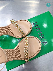 Bottega Veneta Beige Dot Heels Sandals  - 3