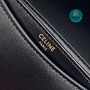 Celine Mini Besace Triomphe On Chain With Strap In Black 15.5x11.5x5cm - 5