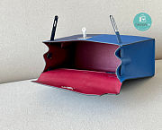 Hermes Kelly 28 Bag Tricolor Blue 28x22x10cm - 5