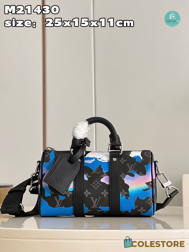 Louis Vuitton Keepall 25 Monogram Eclipse 25x15x11cm - 1