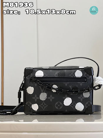 Louis Vuitton x Yayoi Kusama Mini Soft Trunk Monogram Eclipse Black/Silver 18.5x13x8cm