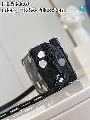 Louis Vuitton x Yayoi Kusama Mini Soft Trunk Monogram Eclipse Black/Silver 18.5x13x8cm - 5
