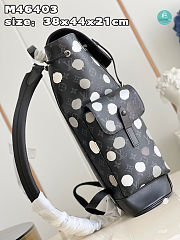 Louis Vuitton x Yayoi Kusama Christopher MM Monogram Eclipse Black/Silver 38x44x21cm  - 3