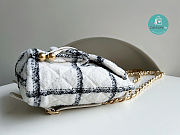 Chanel Wool Tweed & Gold Chain Backpack 24x21x10 cm - 5