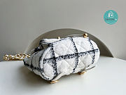 Chanel Wool Tweed & Gold Chain Backpack 24x21x10 cm - 4