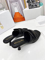 Dior Dio(r)evolution Heeled Slide Black Quilted Cannage 5.5cm - 3