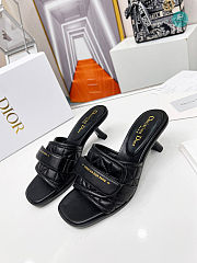 Dior Dio(r)evolution Heeled Slide Black Quilted Cannage 5.5cm - 2