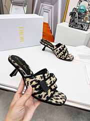 Dior Dio(r)evolution Heeled Slide Quilted Cannage 5.5cm - 2