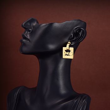 Celine Horse Square Earrings 
