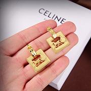 Celine Horse Square Earrings  - 3