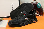 Gucci Black Leather Sneakers - 4
