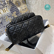 Christian Dior Lambskin Cannage Backpack In Black 22x9x27cm  - 4