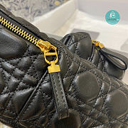 Christian Dior Lambskin Cannage Backpack In Black 22x9x27cm  - 5