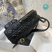 Christian Dior Lambskin Cannage Backpack In Black 22x9x27cm  - 6