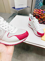 Louis Vuitton Calfskin Run Away Sneakers In Rose  - 4