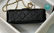Chanel Classic Flap Pearl Crush Rectangle Black Lambskin 20x13x7 cm - 5