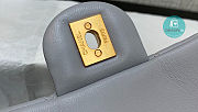 Chanel Classic Flap Pearl Crush Rectangle Gray Lambskin 20x13x7 cm - 5