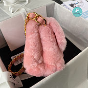 Chanel 22B Flap Bag In Pink 15X20.5X8cm - 6