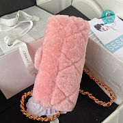 Chanel 22B Flap Bag In Pink 15X20.5X8cm - 5