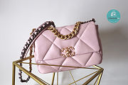 Chanel 19 Flap Bag In Pink 16x26x9cm - 1