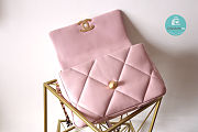 Chanel 19 Flap Bag In Pink 16x26x9cm - 2