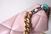 Chanel 19 Flap Bag In Pink 16x26x9cm - 5