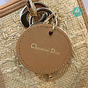 Dior Lady Bag Medium Natural Cannage Raffia 24cm - 5