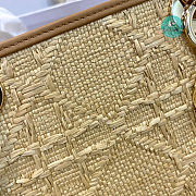 Dior Lady Bag Medium Natural Cannage Raffia 24cm - 2