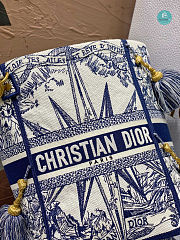 Dior D-BUBBLE BUCKET BAG Blue Multicolor Rêve d'Infini Embroidery 16x25x16cm - 6