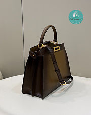 Fendi Peekaboo I See You Gradient Bag In Green 33x12x25cm - 6