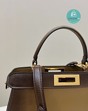 Fendi Peekaboo I See You Gradient Bag In Green 33x12x25cm - 3