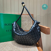 BOTTEGA VENETA Medium Turn Pouch in Intrecciato Leather Black 40x1x24cm - 6