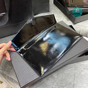 YSL Uptown Pouch In Black Smooth Leather 27×16×2 CM - 3