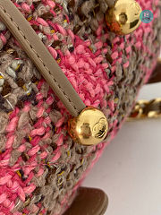 Chanel 22k Duma Tweed Backpack In Pink 24x21x10cm - 6