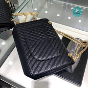 Chanel Reissue 2.55 Flap Bag Chevron Aged Calfskin 227 Black 28cm  - 5