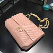 Chanel Reissue 2.55 Flap Bag Chevron Aged Calfskin 227 Pink 28cm - 5