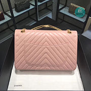 Chanel Reissue 2.55 Flap Bag Chevron Aged Calfskin 227 Pink 28cm - 4