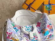 Louis Vuitton Keepall BANDOULIèRE 50 Damier Graphite In Comic Pattern 50 x 29 x 23 cm - 2