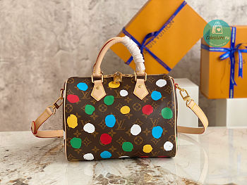 Louis Vuitton Speedy Bandoulière 25​ LV x YK Monogram 25x19x15cm