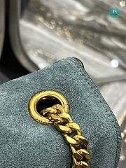 YSL Reversible Blue Suede Medium Kate Bag 28.5x20x6cm - 3