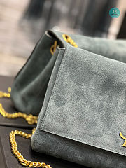 YSL Reversible Blue Suede Medium Kate Bag 28.5x20x6cm - 2