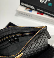 Chanel Boy O Case Large Black Lambskin 35x28cm - 2