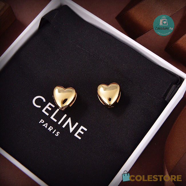 Celine Heart Earrings  - 1
