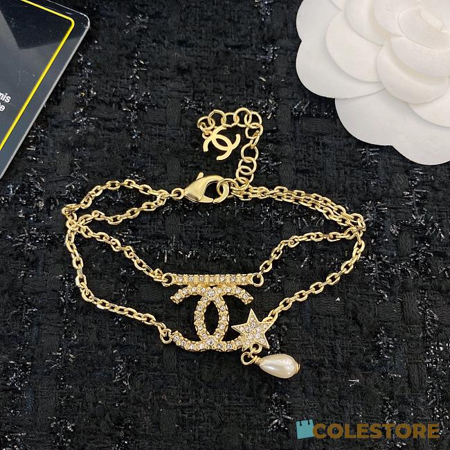 Chanel Double CC Layer Pearl Bracelet - 1