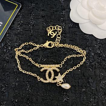 Chanel Double CC Layer Pearl Bracelet