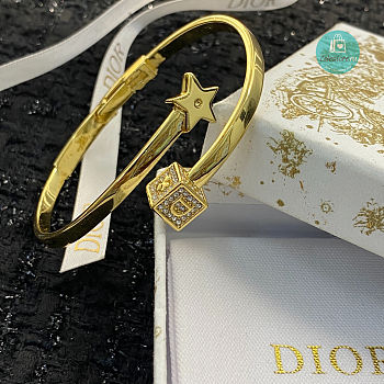 Dior Crystal Square and Star Bracelet 